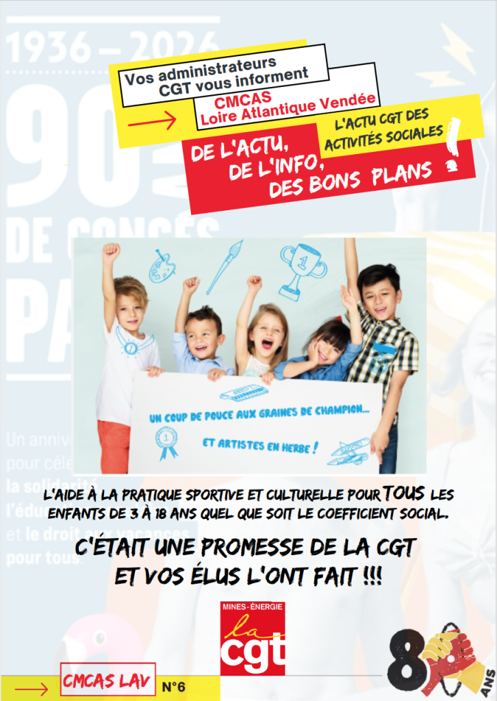 Bulletin N° 6 des administrateurs de la CGT